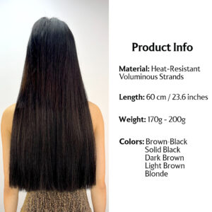 Hair Extension. Straight - Blunt Cut | Blunt Cut Straight Extension - Sleek & Modern Look