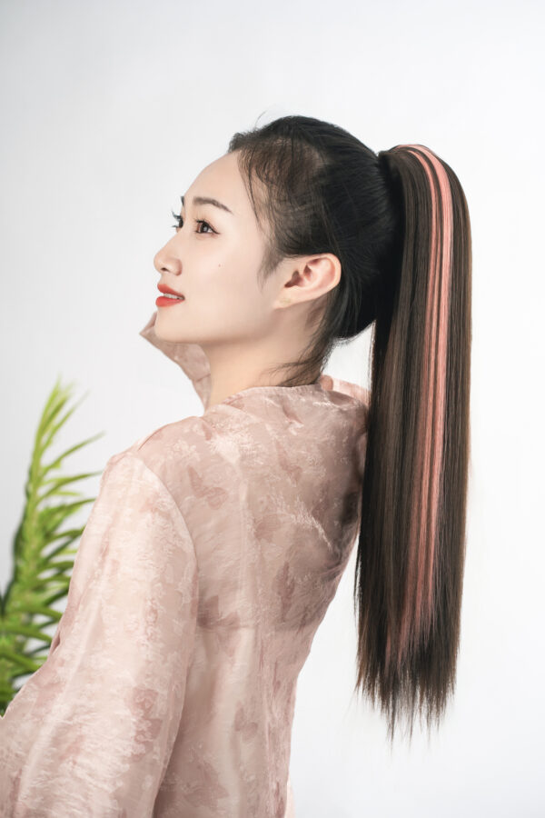 Ponytail Extension Straight -Highlights - Image 4