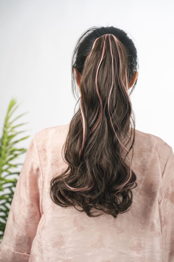 Ponytail Extension Curly -Highlights - Image 3