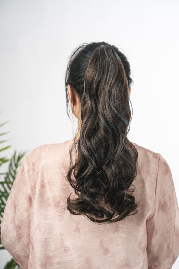 Ponytail Extension Curly -Highlights