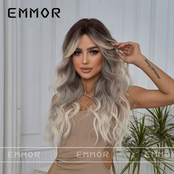 Full head Curly - balayage ombre light gray - Image 6