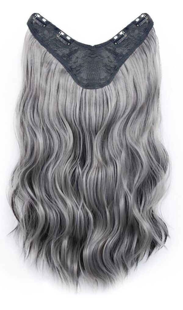 Hair Extension Curly -Highlight-Water Wave- Gray - Image 6